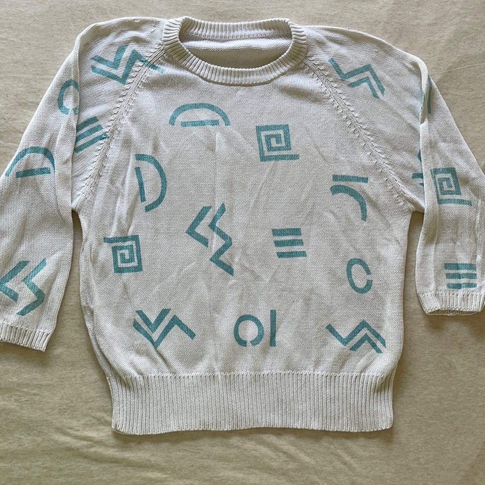 Vintage 80s pastel sweater
